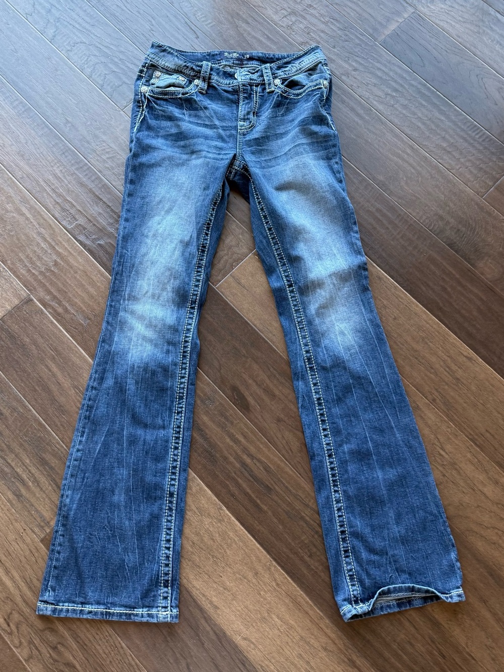 Miss Me Women's Blue Bootcut Jeans Size 28